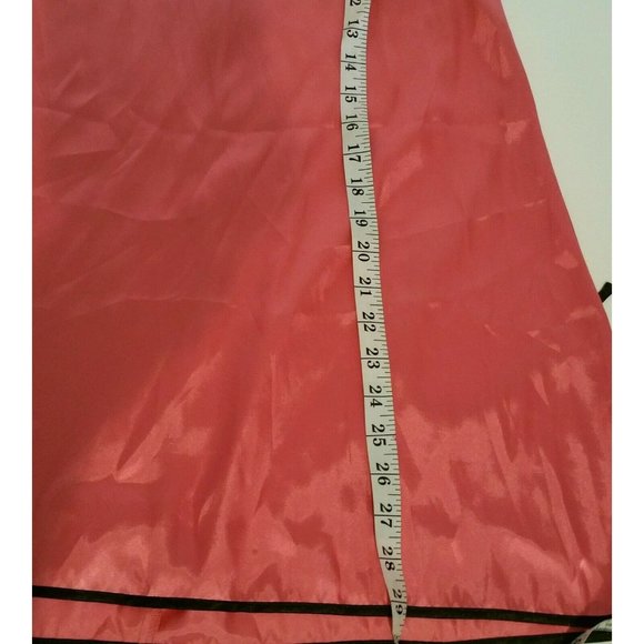 New Directions Womens Chemise Nightdress Coral Black Lace Bodice Intimates Sexy - Picture 5 of 5